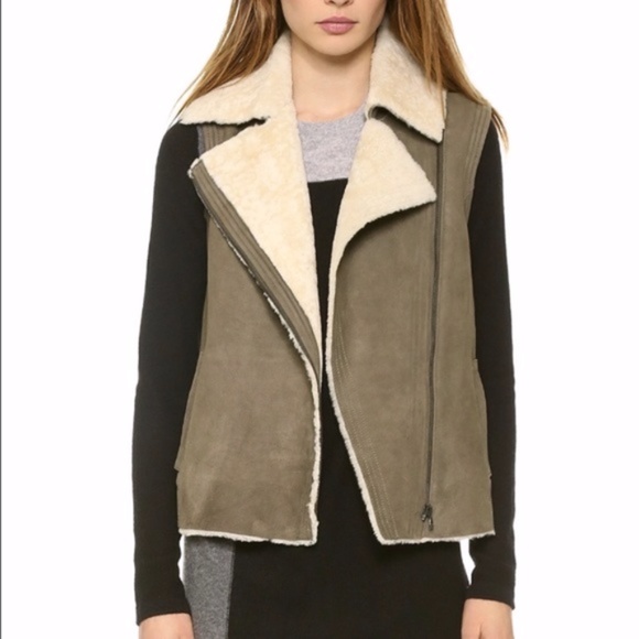 Vince Shearling Lamb Vest - Picture 3 of 8